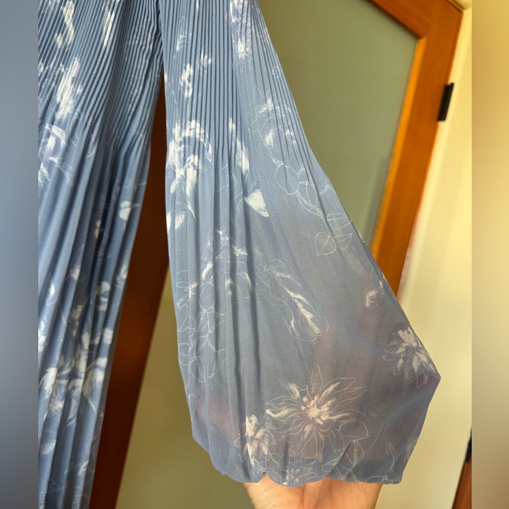 Wilfred Blue Floral Maxi Dress - Picture 3 of 4